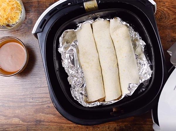 Air Fryer Chicken Enchiladas - Step 4